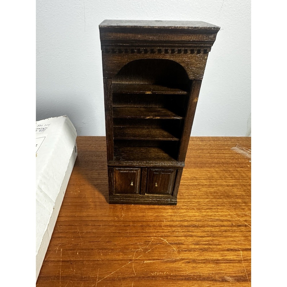 Wooden Dollhouse Bookshelf In Original Box